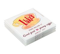 Silver Buffalo Gilmore Girls Lukes Sign Glass Coaster Set - 4 PCS