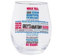 Silver Buffalo Grey's Anatomy Quote Symbol Boxed Stemless Glass, 20 Ounces