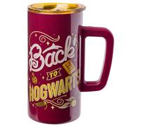 Silver Buffalo Harry Potter Back to Hogwarts Double Wall Stainless Steel Coffee Mug with Handle, 15 Ounces
