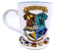 Silver Buffalo Harry Potter Hogwarts Crest Ceramic Mug and Coaster Set, 18 Ounces