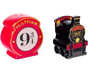 Silver Buffalo Harry Potter Hogwarts Express Platform 9 3/4 Ceramic Salt and Pepper Shaker