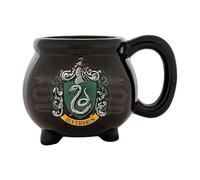 Silver Buffalo Harry Potter House Slytherin Crest Caldron Ceramic 3D Sculpted Mug, 20 oz
