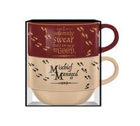 Silver Buffalo Harry Potter Marauders Map 2-Pack 18oz Soup Mugs