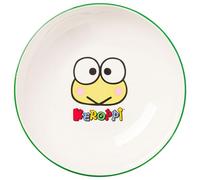Silver Buffalo Hello Kitty and Friends Keroppi Popcorn and Apple Pattern Ceramic Dinner Pasta Bowl, 9 Inches