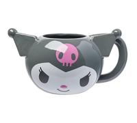 Silver Buffalo Hello Kitty and Friends Kuromi Ceramic 3D Sculpted Mug, 20 Ounces