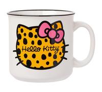 Silver Buffalo Hello Kitty Cheetah Head 20oz Ceramic Camper Mug