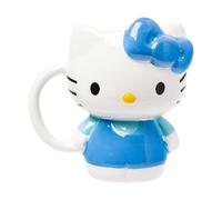 Silver Buffalo Hello Kitty Full Body Blue Outfit Ceramic 3D Sculpted Mug
