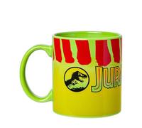 Silver Buffalo Jurassic Park 20oz SUV Green Ceramic Mug | Iconic park vehicle design, generous capacity, comfortable handle, everyday drinkware