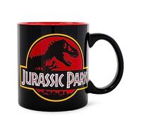 Silver Buffalo Jurassic Park Logo Jumbo Ceramic Coffee Mug, 20 Ounces