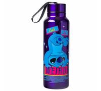 Silver Buffalo Lilo and Stitch Get Weird Stainless Steel Water Bottle with Strap, 27-Ounces