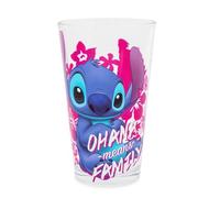Silver Buffalo Lilo and Stitch Ohana Means Family Pint Glass, 16-Ounces