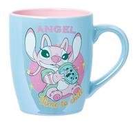Silver Buffalo Lilo and Stitch Time to Chill Pearlescent 25oz Jumbo Curved Ceramic Mug