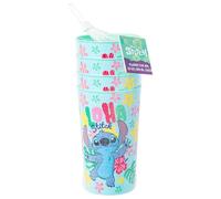 Silver Buffalo Lilo & Stitch Aloha Stitch 4pc 22oz Plastic Cup Set, Colorful Reusable Tumblers for Home & Parties