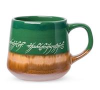Silver Buffalo Lord of the Rings Elven Text Pottery Ceramic Mug, 14oz