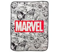 Silver Buffalo Marvel Avengers Retro Vintage Comics Panel 45" x 60" Fleece Throw, Soft and Cozy Blanket, 250 GSM