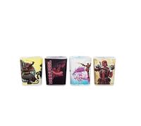 Silver Buffalo Marvel Deadpool 2-Ounce Mini Shot Glasses | Set of 4