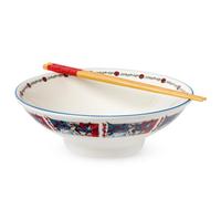 Silver Buffalo Marvel Spider-Man Manga, Ramen Bowl with Chopsticks, 30oz