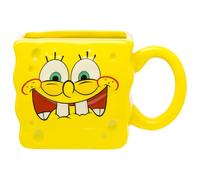 Silver Buffalo Nickelodeon Spongebob Laughing Face Ceramic 3D Sculpted Mug