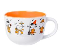 Silver Buffalo Peanuts Halloween Characters 24oz Ceramic Soup Mug
