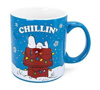 Silver Buffalo Peanuts Snoopy Chillin Ceramic Mug | Holds 20 Ounces