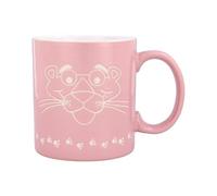 Silver Buffalo Pink Panther Vintage Logo Face Wax Resist 20oz Ceramic Mug