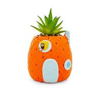 Silver Buffalo Planter, Ceramic, Orange, 3-Inch by 4.5-Inch
