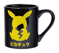 Silver Buffalo Pokemon Pikachu Katakan Silo Ceramic Mug, 14 Ounces