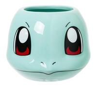 Silver Buffalo Pokémon Squirtle Face Ceramic 3D Sculpted Mug, 20oz