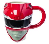 Silver Buffalo Power Rangers Red Ceramic 3D Sculpted Mug