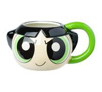 Silver Buffalo Powerpuff Girls Buttercup Face Ceramic 3D Sculpted Mug