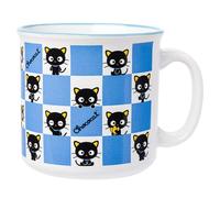 Silver Buffalo Sanrio Chococat Checker Pattern Ceramic Camper Mug, 20 Ounces