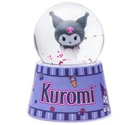 Silver Buffalo Sanrio Hello Kitty and Friends Boxed Light Up Snow Globe Featuring Kuromi, 45mm