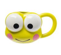 Silver Buffalo Sanrio Hello Kitty and Friends Keroppi Ceramic 3D Sculpted Mug, 20 Ounces