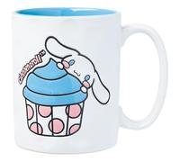Silver Buffalo Sanrio Hello Kitty and Friends Wax Resist Ceramic Mug Featuring Cinnamoroll, 17 Ounces
