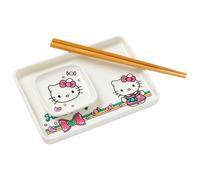 Silver Buffalo Sanrio Hello Kitty Ceramic Sushi Set, 3 Piece Set