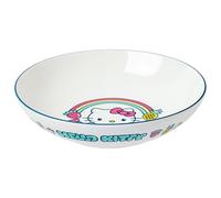 Silver Buffalo Sanrio Hello Kitty Fruit Rainbow, Ceramic Pasta Bowl, 9in