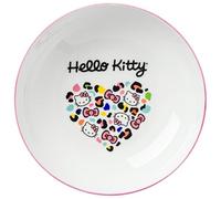 Silver Buffalo Sanrio Hello Kitty Leopard Heart Print Ceramic Dinner Pasta Bowl, 9 inches