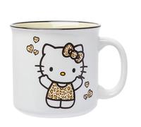 Silver Buffalo Sanrio Hello Kitty Leopard Outfit Ceramic Camper Mug, 20 Ounces
