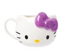 Silver Buffalo Sanrio Hello Kitty Purple Bow, 3D Sculpted Mug, 20oz