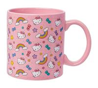 Silver Buffalo Sanrio Hello Kitty Whimsical Pastel Mug with Stars, Rainbows, and Bows, 20 Ounces