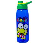 Silver Buffalo Sanrio Keroppi Water Bottle w Screw Lid, 28 Ounces