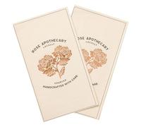 Silver Buffalo Schitt’s Creek Rose Apothecary Vanity Napkins - 32 Count Linen-Feel Disposable Guest Towels for Bathroom or Events