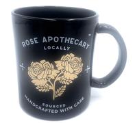 Silver Buffalo Schitt's Creek Rose Apothecary Ceramic Mug - David Rose - 17 Ounces, Black/Gold
