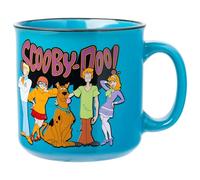 Silver Buffalo Scooby Doo Group Shot Line Up Logo 20oz Ceramic Camper Mug