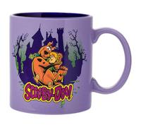 Silver Buffalo Scooby-Doo Glitter Ceramic Mug Featuring Scooby-Doo and Shaggy, 20 Ounces