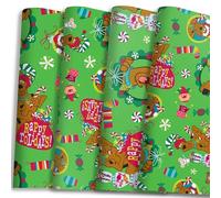 Silver Buffalo Scooby-Doo Rappy Rolidays, Wrapping Paper, 12ct