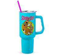 Silver Buffalo Scooby-Doo Scared Shaggy and Scooby 40oz Stainless Steel Tumbler with Handle