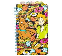 Silver Buffalo Scooby Doo Scooby Shaggy Junk Food 8" x 5" Spiral Tabbed Notebook