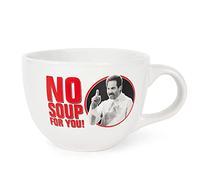 Silver Buffalo Seinfeld's No Soup for You 24-Oz Ceramic Soup Mug, White (SNF51333)