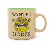 Silver Buffalo Shrek Wanted Ogres Ceramic Camper Mug | Holds 20 Ounces